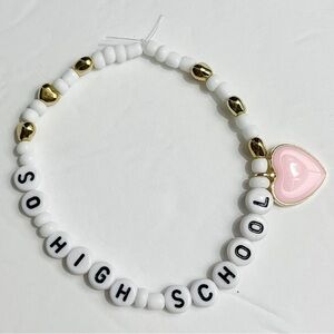 Taylor Swift Friendship Bracelet Eras Tour TTPD So High School with Heart Charm
